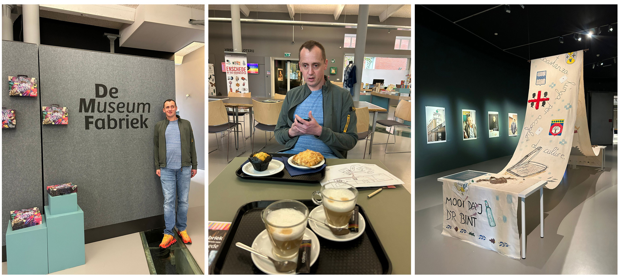 Bij aankomst werden Daniël en zijn begeleider vriendelijk ontvangen. De medewerkers namen rustig de tijd om uit te leggen hoe het museum werkt.